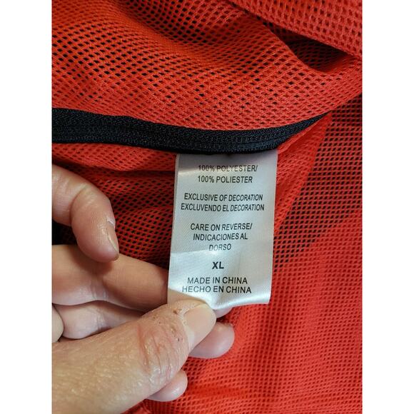 Maryland Terrapins Jacket Sz Extra Large Mens Red 1/4 Zip Polyester NCAA NWT - Picture 4 of 10